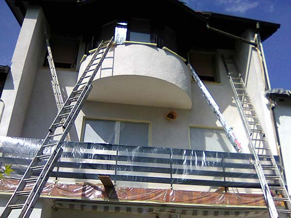 Barvanje fasade in balkona